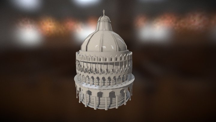 The Pisa Baptistery 3D Model