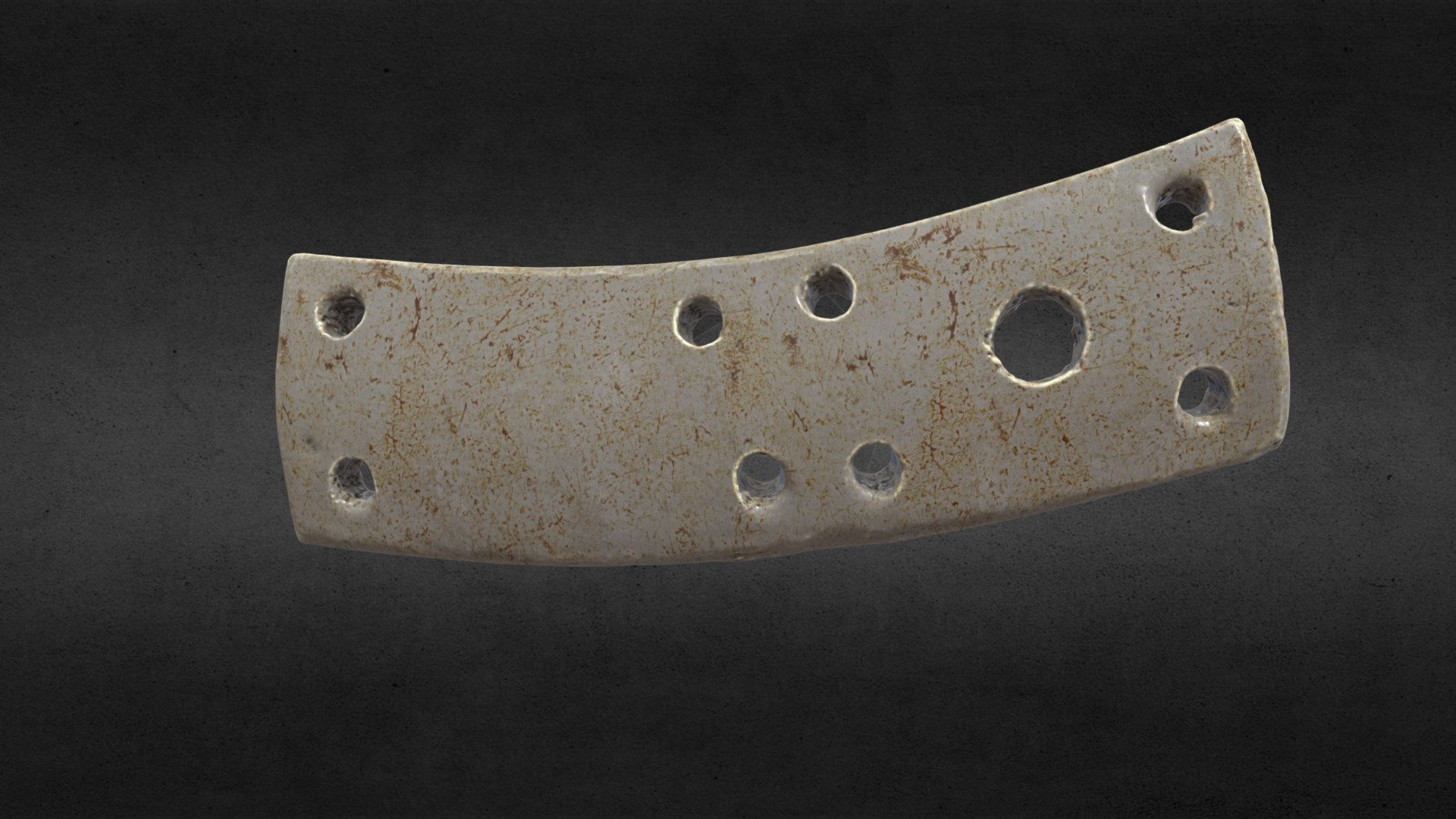 Fragment of plate armor (№12)