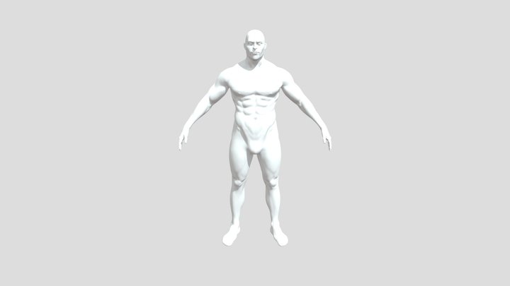 Gladiator Body MESH BASE Decimated 3D Model