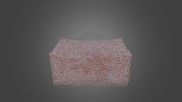 Dusty plasma crystal 3D Model