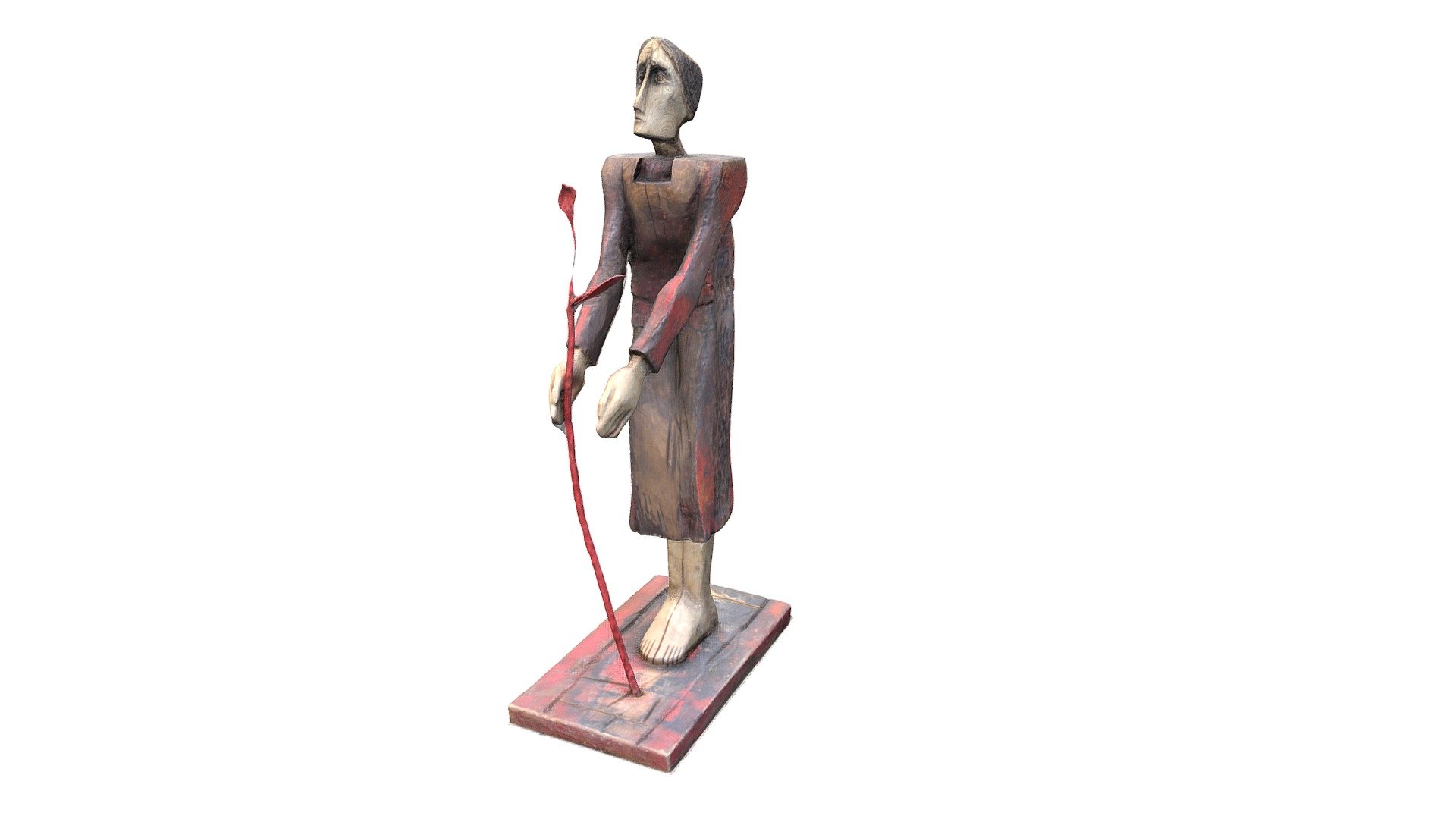 "Flower" - Wooden Sculpture- 3D scan by E.Rachev