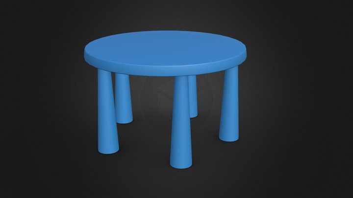 Children Table 3D Model