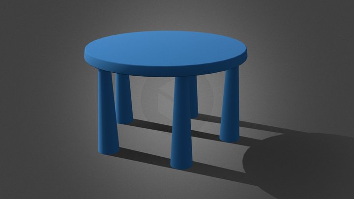 Children Table 02 3D Model