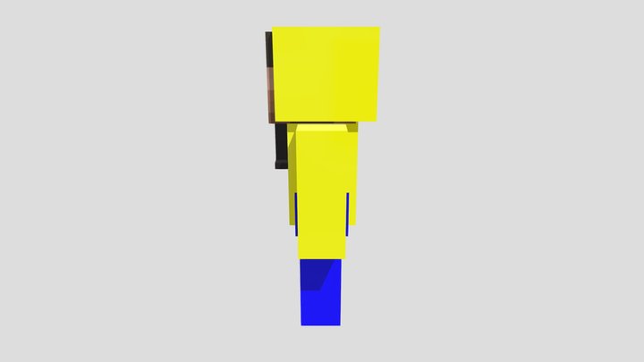 steve with hoode 3D Model