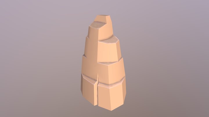 Stone Pillar 3D Model