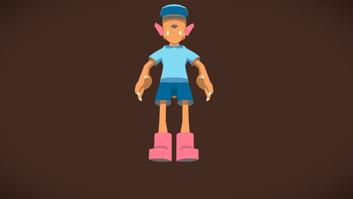 WereWolf Boy 3D Model