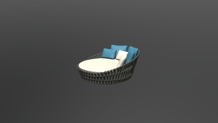 Tosca - DayBed 3D Model