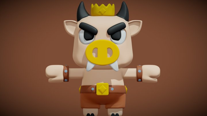 🐂 Bull King 🐂 3D Model