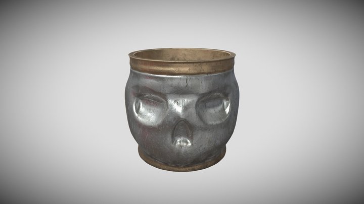 Krum's Skull Cup 3D Model