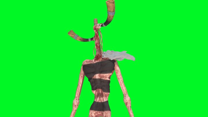 This is my own Viking siren head texture 3D Model