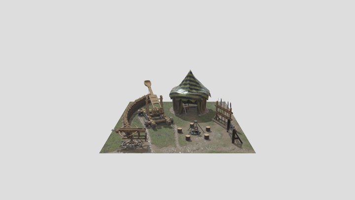 Siege Camp 3D Model