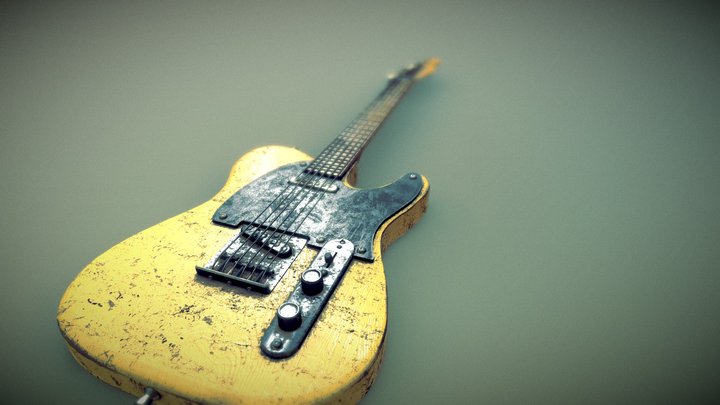Fender Telecaster 1952 3D Model