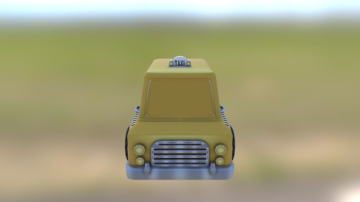 Taxi Cab 3D Model