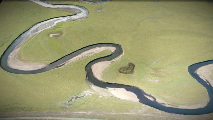 The Hulunbeir Grassland and the Mozhgrad River – Modello 3D gratuito STL