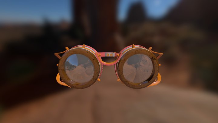 Steampunk Glasses 3D Model