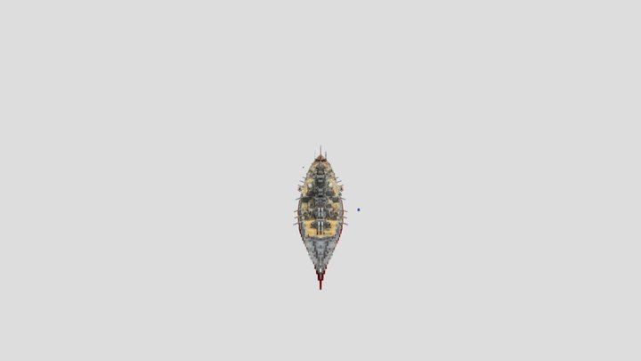 Battleship Iwami 3D Model