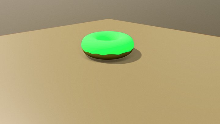 Radioactive Donut 2 3D Model