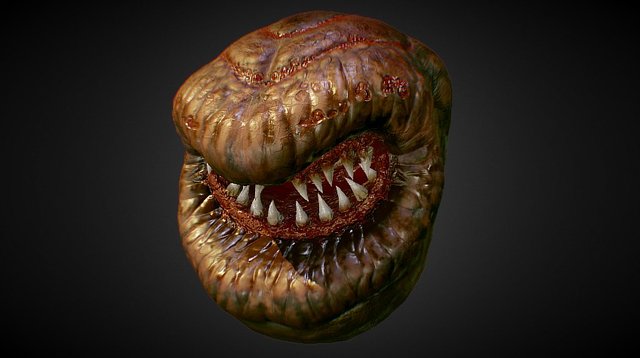 Teeth Monster PBR Edition 3D Model