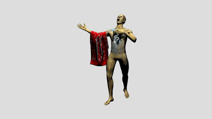 cantante 3D Model