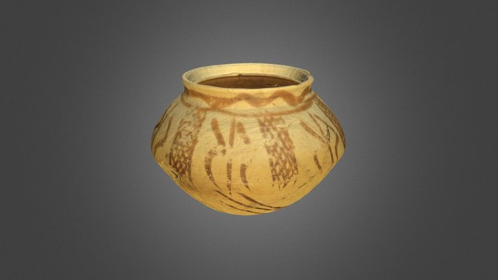 Orza decorada del siglo XIII 3D Model