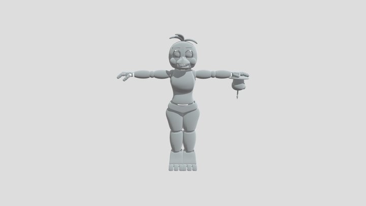 Toy Chica The Chicken 3D Model
