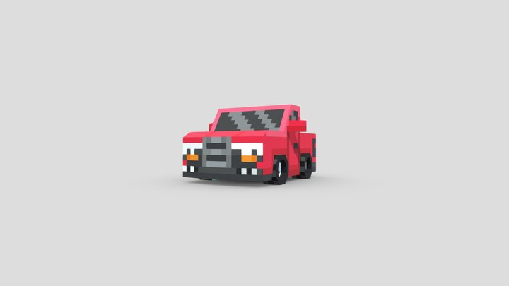bad Pickup truck 3D Model