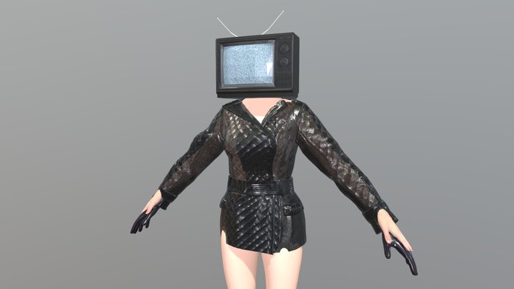 Tv Woman 3D Model