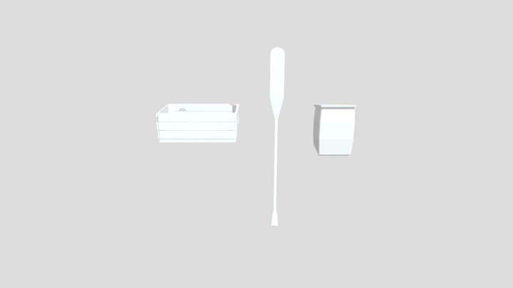 By The Ocean - 3 Simple Props 3D Model