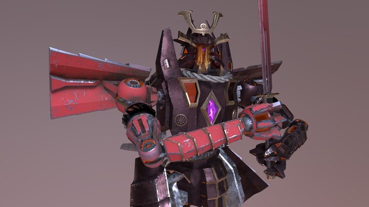 Samurai Mech 3D Model