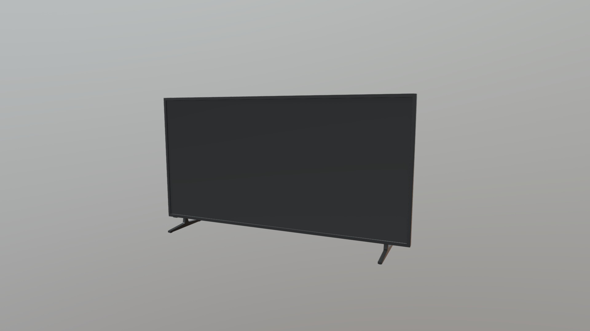 3D model Generic Low-Poly Flat Screen TV - This is a 3D model of the Generic Low-Poly Flat Screen TV. The 3D model is about shape.