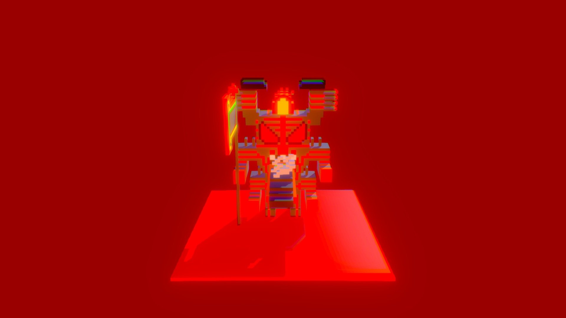 Flaming Stone Monster