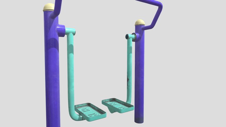 chinese Outdoor gym equipment 公园漫步器 – Modello 3D gratuito STL