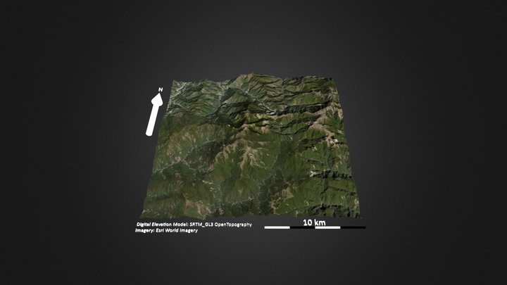 台湾玉山 – Free 3D Model STL