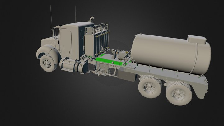 Peterbilt Treater Truck 3D Model