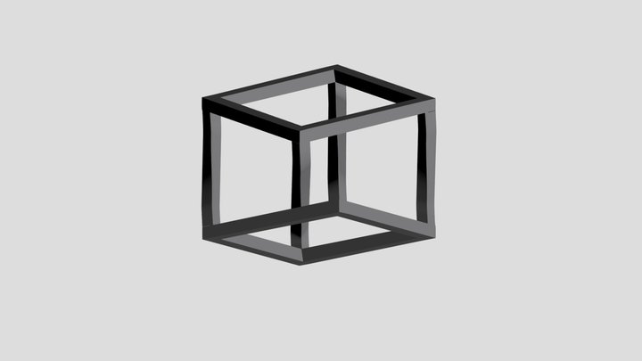 Escher's cube 3D Model
