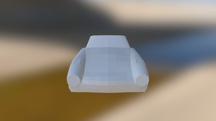 Mesh Car Hood 3D Model