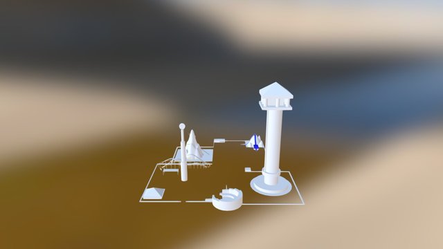 Theme Park 3D Model