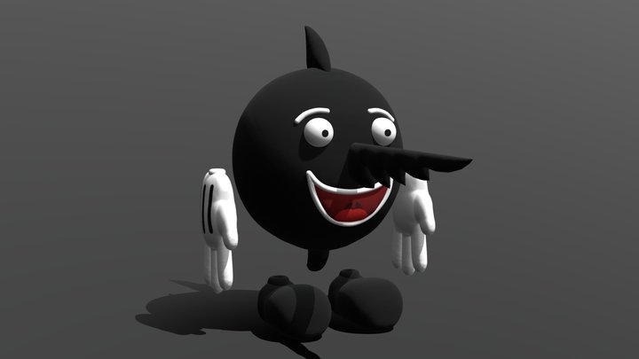 Смеющаяся рыба-пила(Чикен Ган) – Gratis 3D-model STL