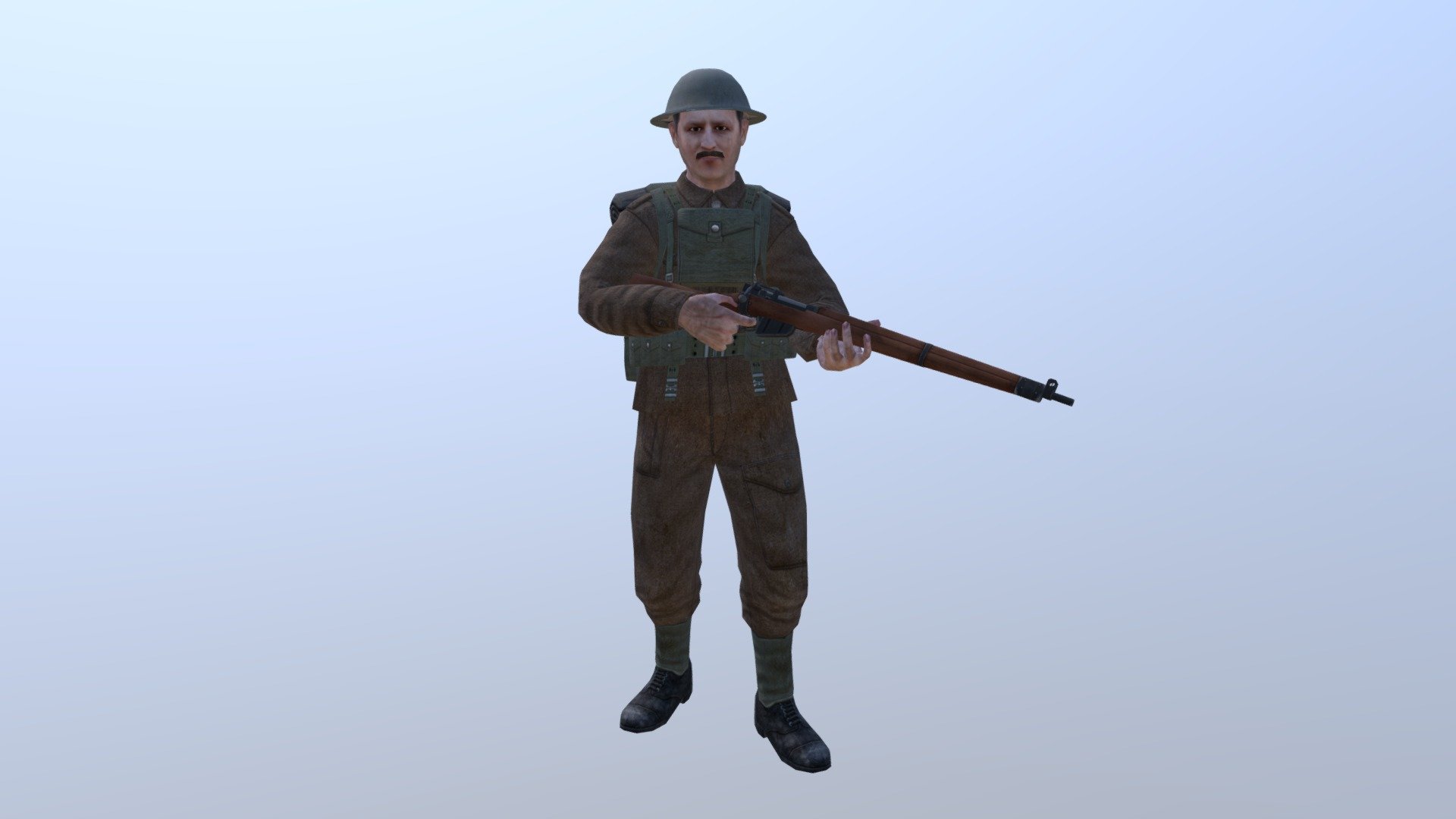 Ww1 British Soldier 3d Model By Hmhdeveloper D14d7d0 Sketchfab 