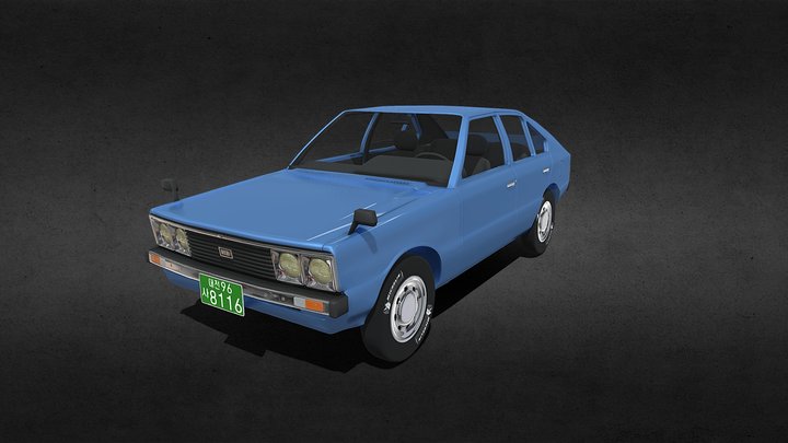 Hyundai Pony (1974) 3D Model