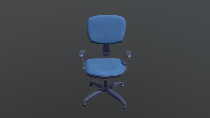 Chair with PBR Textures 3D Model