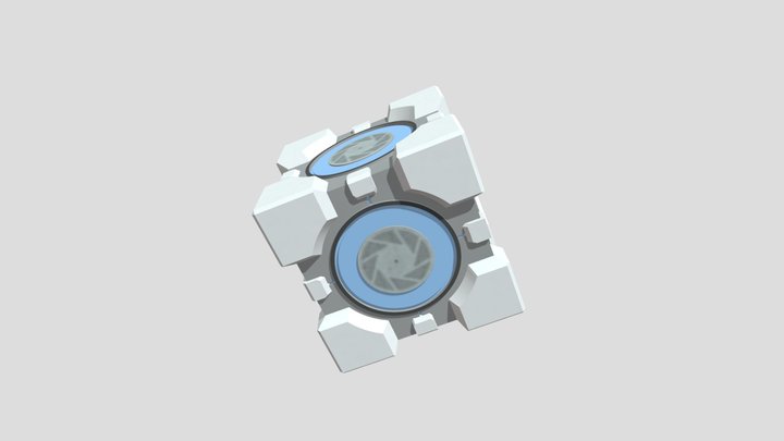 Storage Weighted Cube (Portal) 3D Model