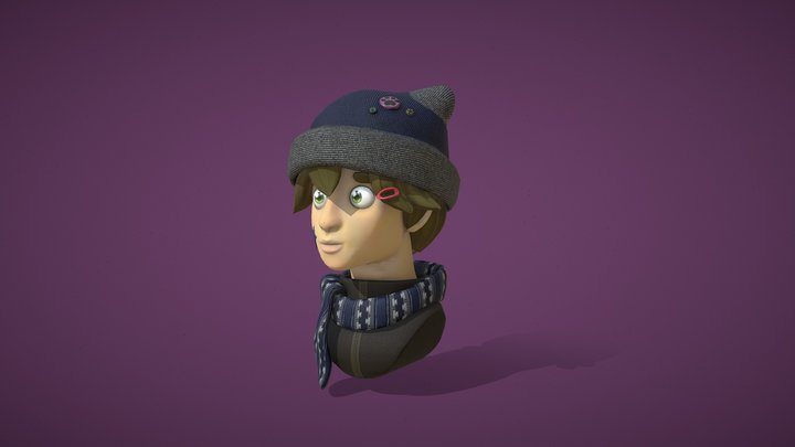 Cartoon_Character_Bust 3D Model