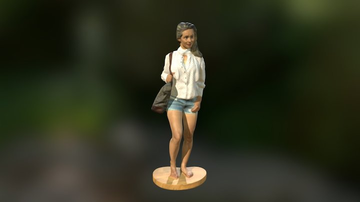 Shopping Lady 3D Model
