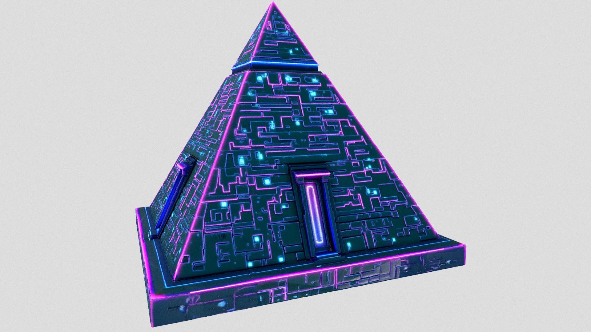 ️Cyber-{ }-Pyramid-Ⅰ᛫ ️ - Download Free 3D model by -X-ScornGames (@XX ...