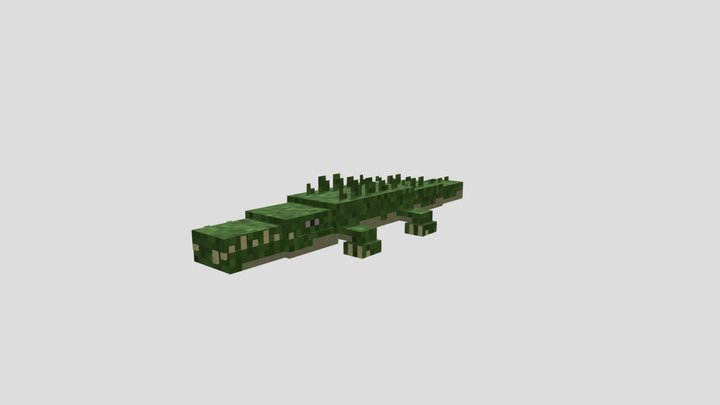 Minecraft Crocodile 3D Model