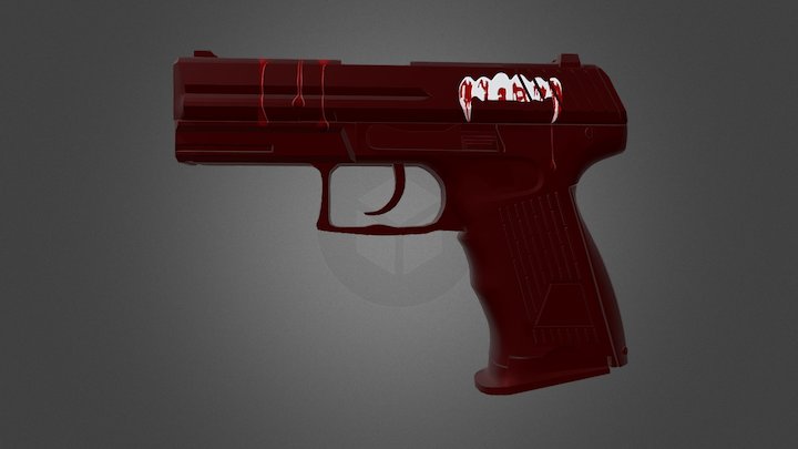 P2000 | Vampire (Normal map) 3D Model