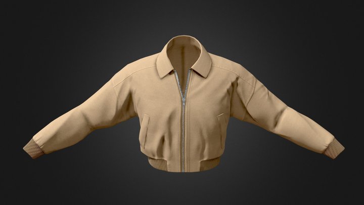 ASTR the Label Bomber Jacket 3D Model