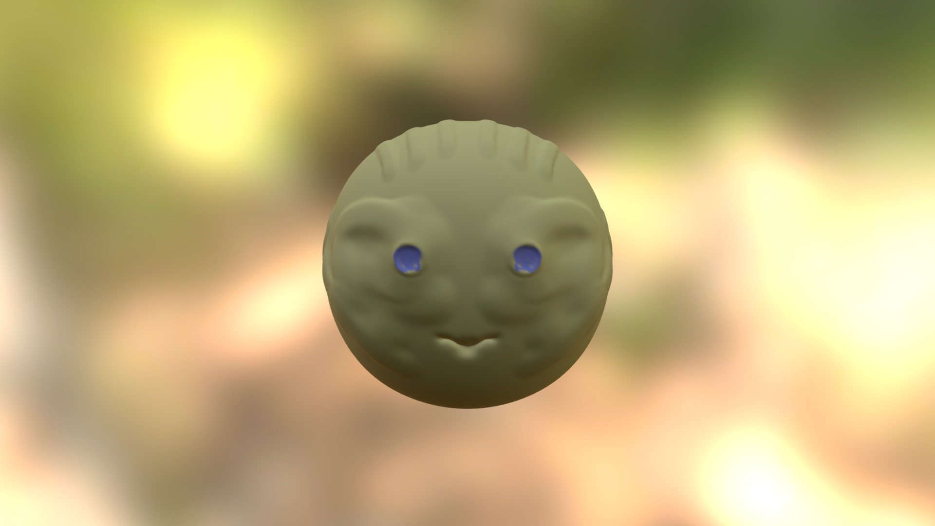 Golden Face - 3D model by cutehamsters [d1586dc] - Sketchfab