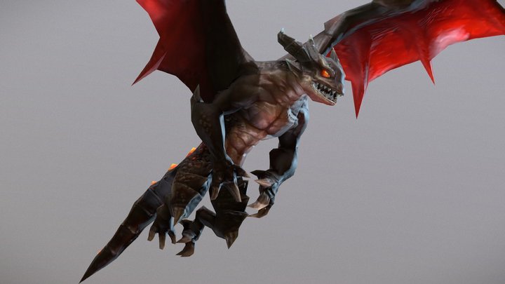 Dragon Animated 3D Model